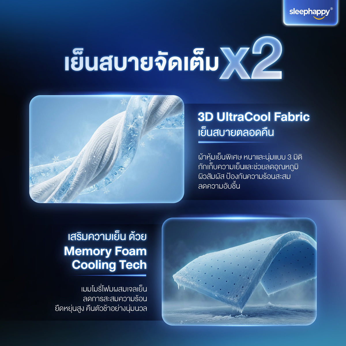 ชุดสุดคุ้ม ที่นอน Atlantis Max Hybrid + ฐานเตียง + หัวเตียง (Bed Base + Headboard) — ที่นอน Atlantis Max Hybrid