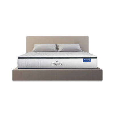 ที่นอนยางพาราธรรมชาติ Hybrid เสริมคูลเจลเมมโมรี่โฟมและพ็อกเก็ตสปริง รุ่น Majestic หนา 14 นิ้ว - sleep-happy-th
