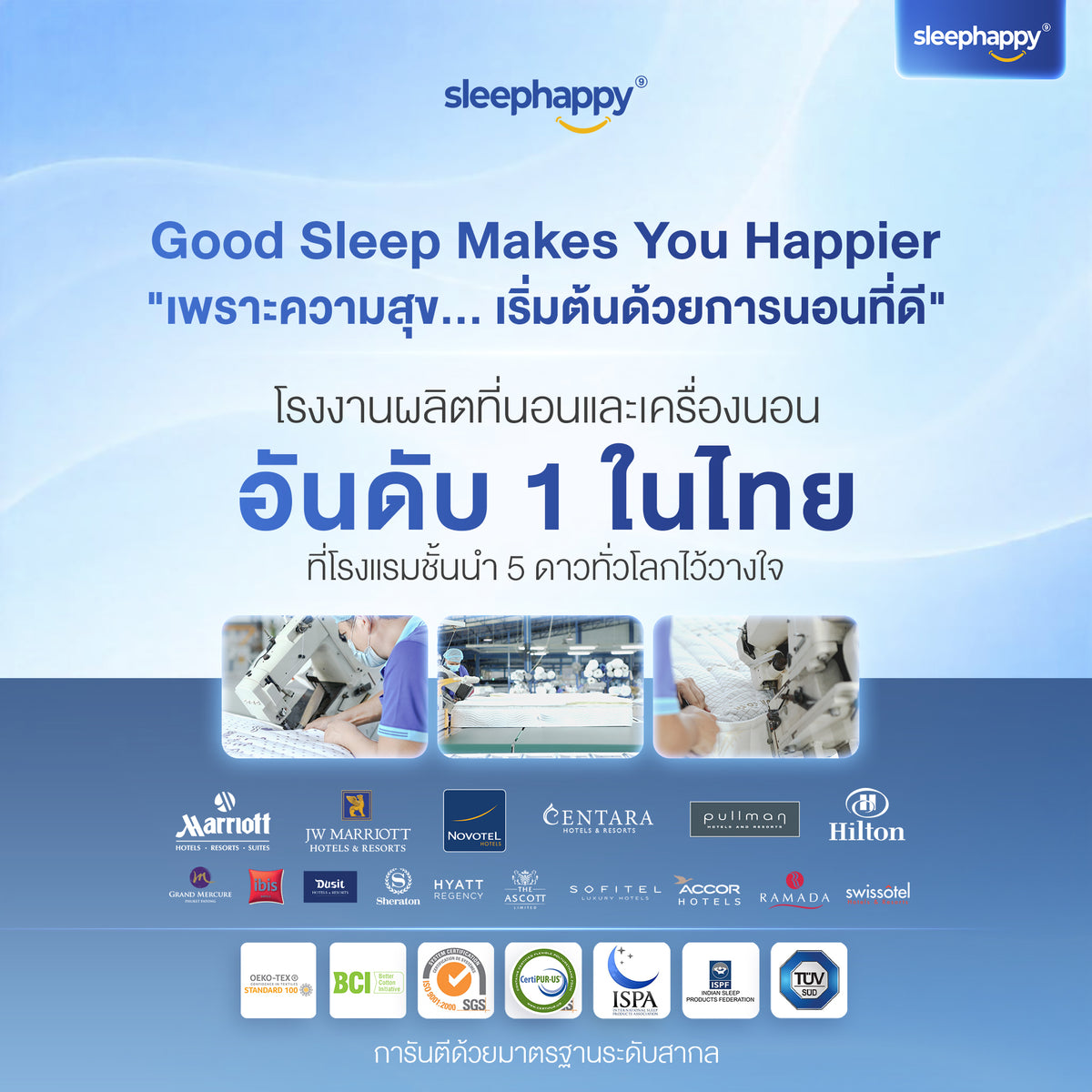 ที่นอนยางพาราและพ็อกเก็ตสปริง สัมผัสเย็น รุ่น Atlantis V2 Lite หนา 8 นิ้ว ให้สัมผัสแน่นนุ่ม หลับสบาย รุ่นขายดี Best Seller