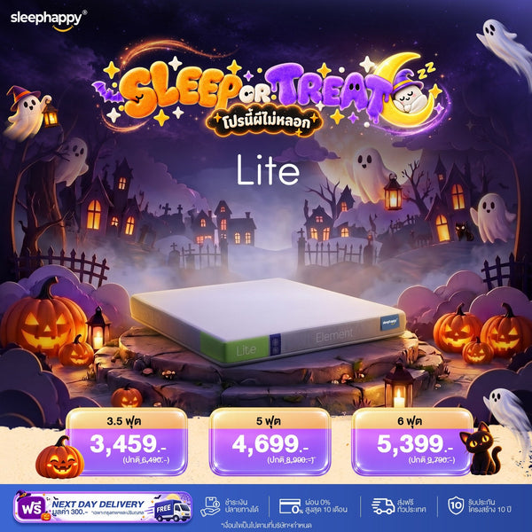 ที่นอนยางพาราธรรมชาติ 100% รุ่น Element Lite หนา 6 นิ้ว ลดอาการปวดหลัง