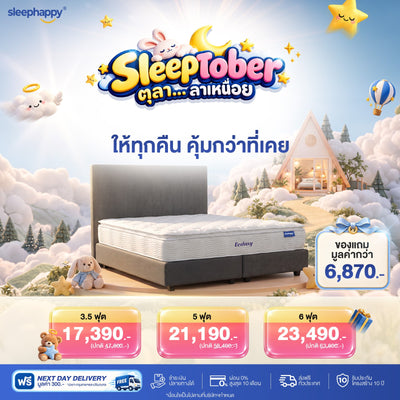 ชุดสุดคุ้ม ที่นอน Ecstasy + ฐานเตียง + หัวเตียง (Bed Base + Headboard)