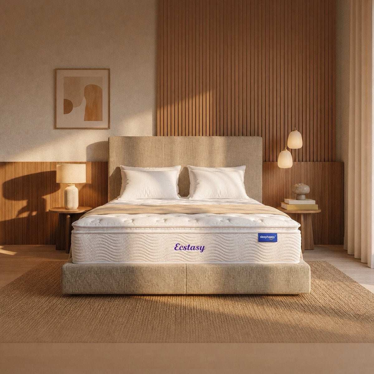 ที่นอน Hotel Collection ในห้องนอนสไตล์โรงแรม